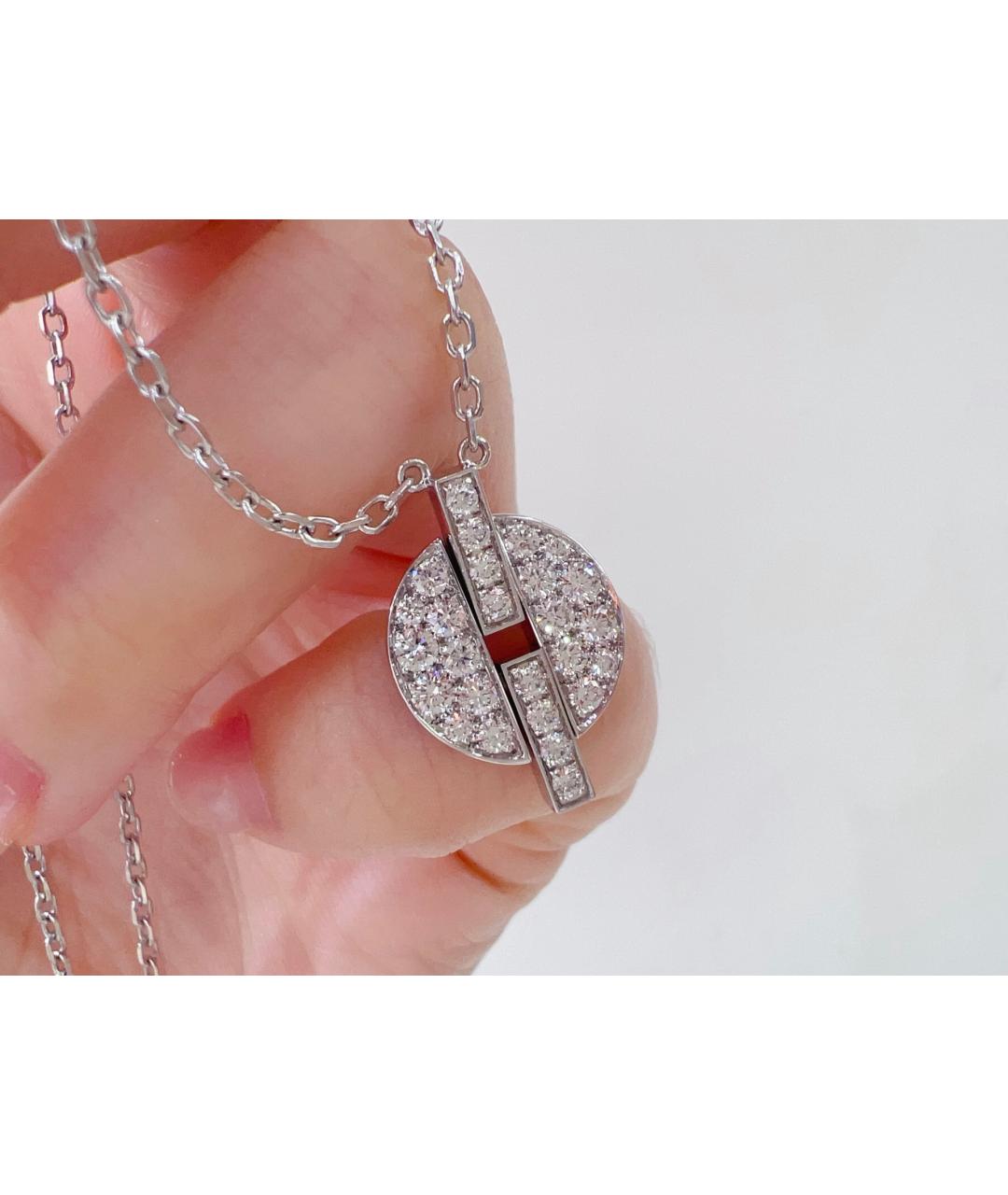 CARTIER Серебряное колье из белого золота, фото 4