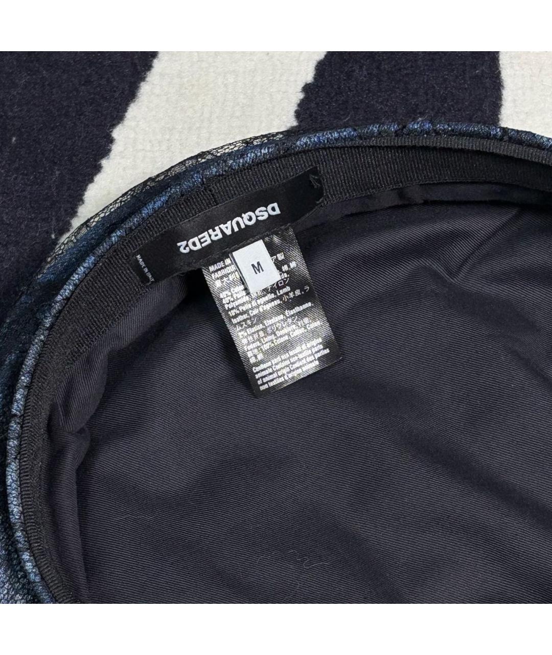 DSQUARED2 Синяя хлопковая кепка, фото 3