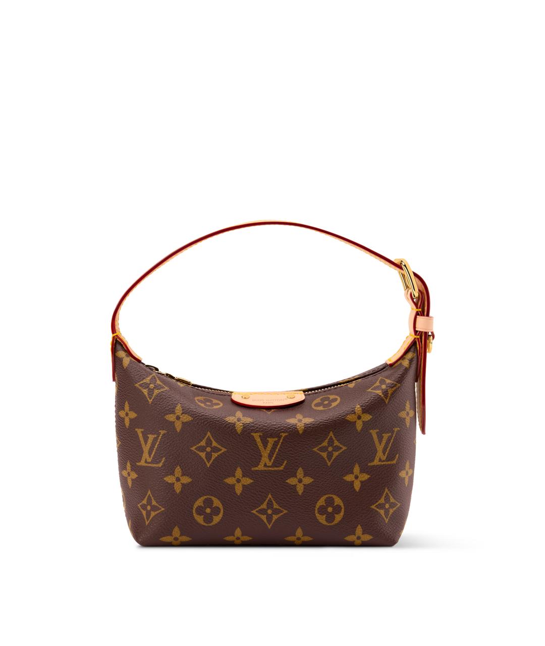 LOUIS VUITTON Коричневая сумка с короткими ручками из канвы, фото 5