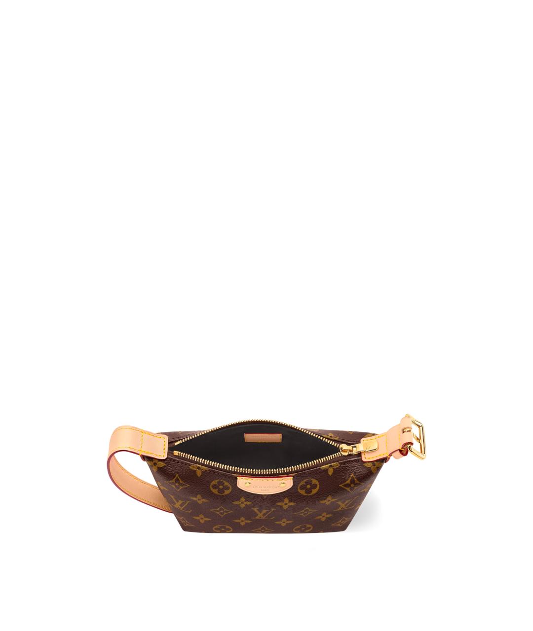 LOUIS VUITTON Коричневая сумка с короткими ручками из канвы, фото 3