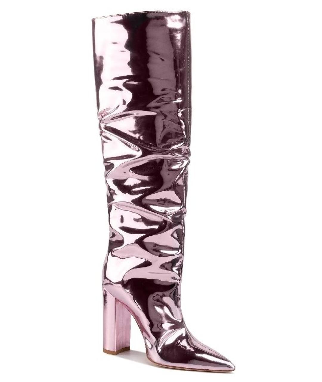 ELISABETTA FRANCHI Розовые кожаные сапоги, фото 10