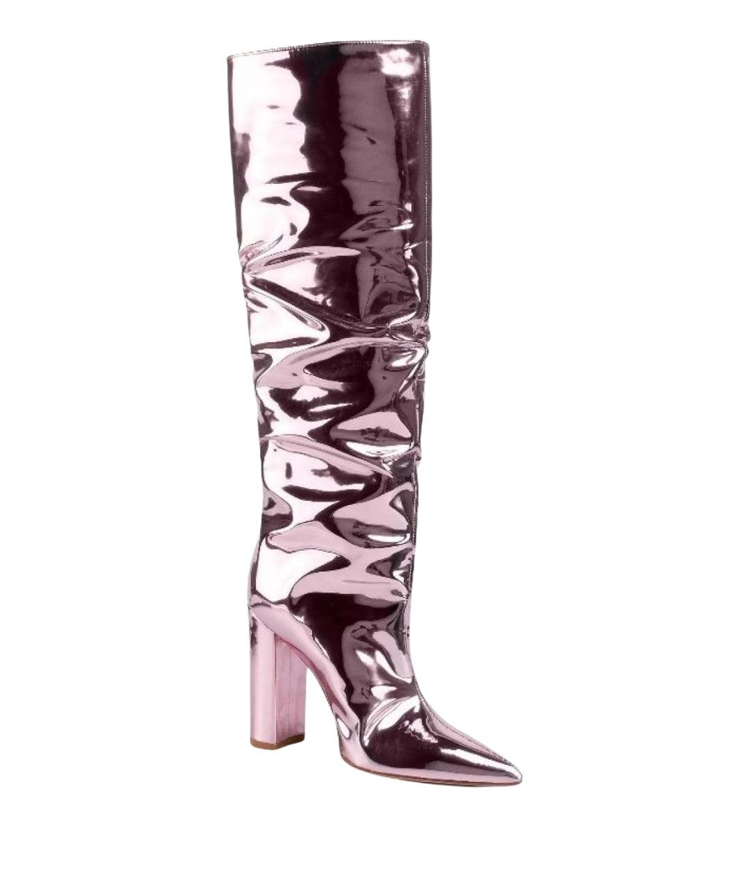 ELISABETTA FRANCHI Розовые кожаные сапоги, фото 1