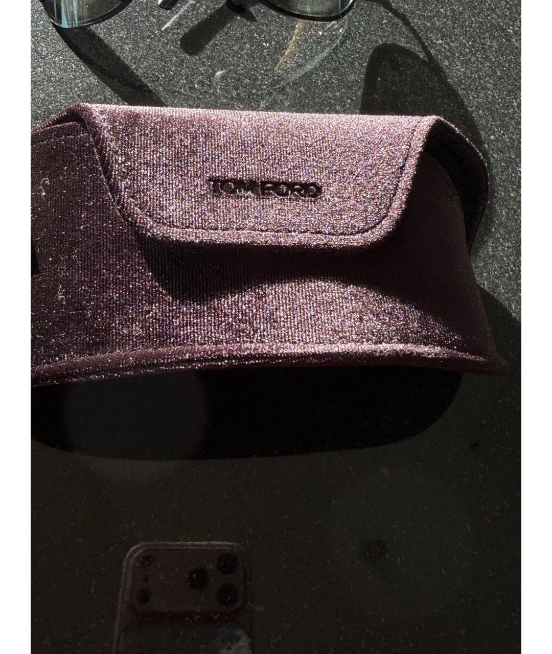 TOM FORD Черные металлические солнцезащитные очки, фото 4