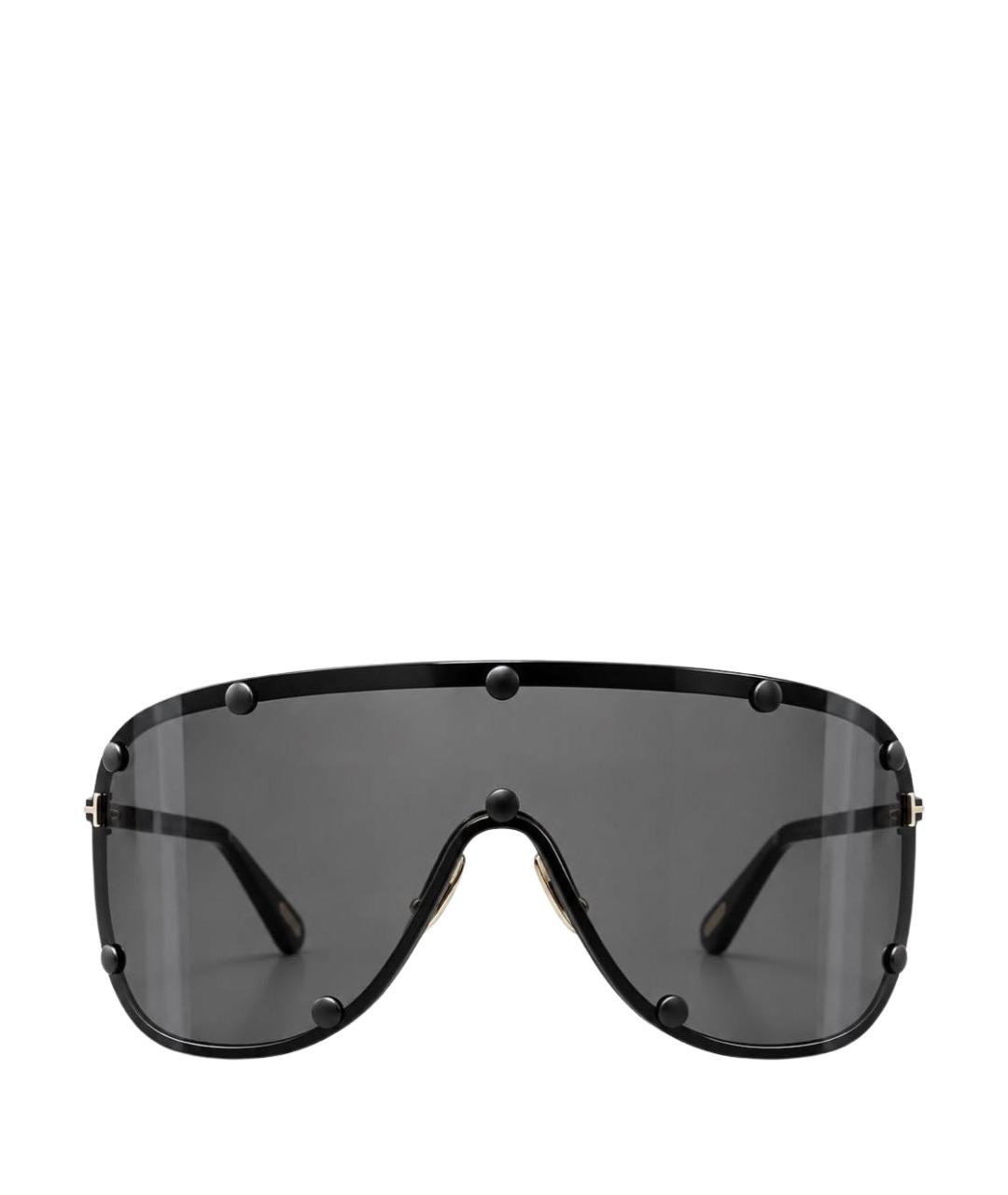 TOM FORD Черные металлические солнцезащитные очки, фото 1