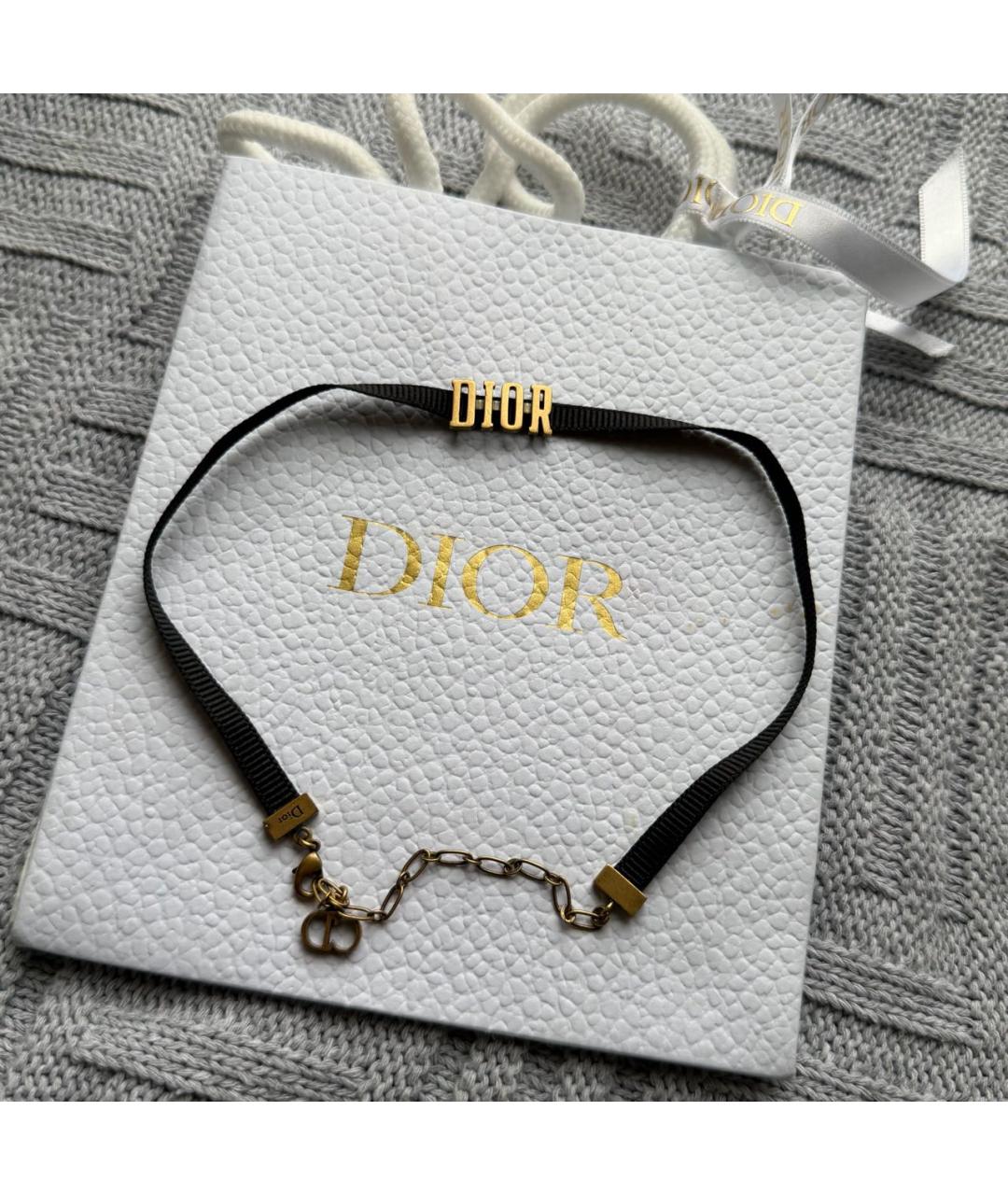 CHRISTIAN DIOR Черный чокер, фото 8