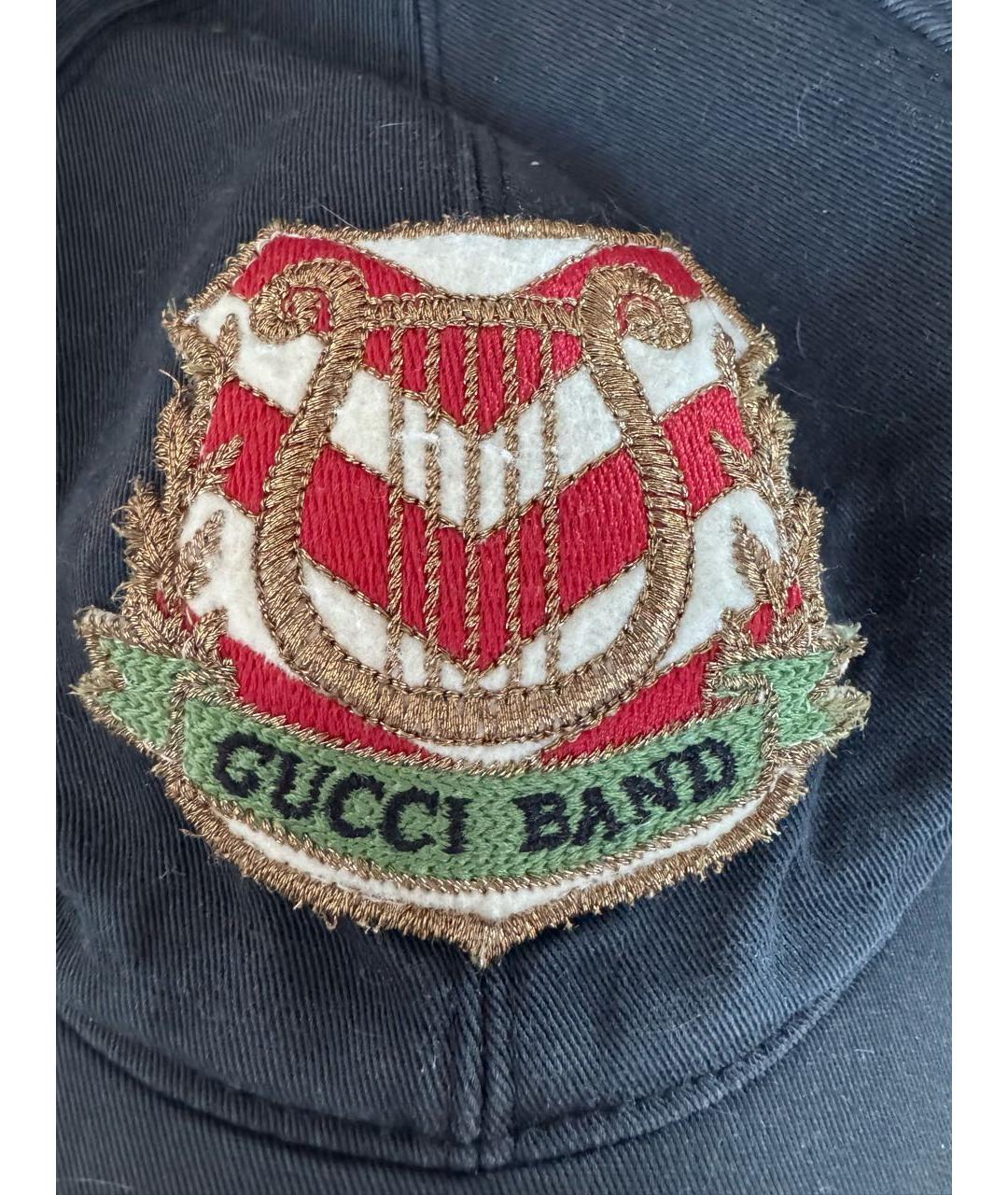 GUCCI Черная хлопковая кепка/бейсболка, фото 4