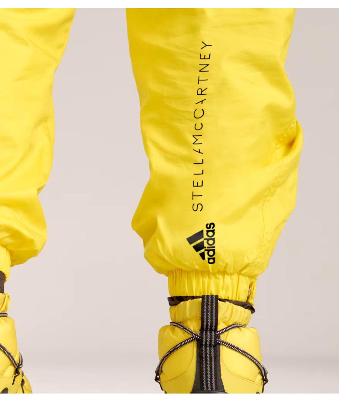 ADIDAS BY STELLA MCCARTNEY Желтые полиэстеровые спортивные брюки и шорты, фото 6