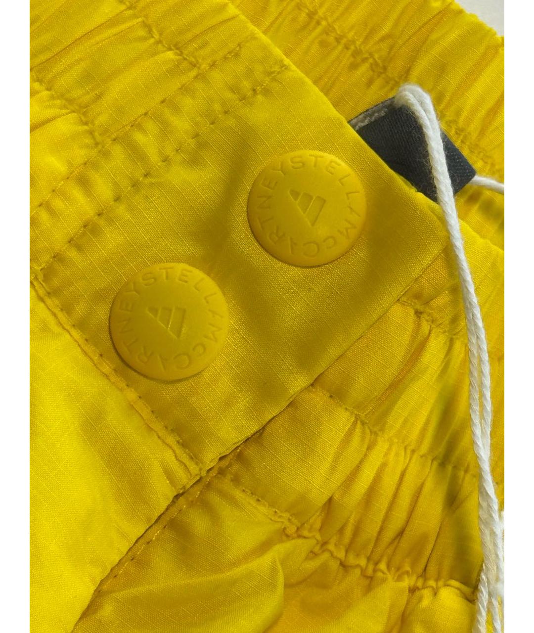 ADIDAS BY STELLA MCCARTNEY Желтые полиэстеровые спортивные брюки и шорты, фото 5