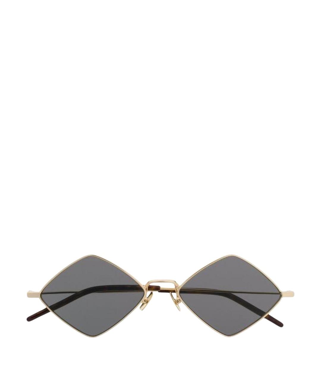 SAINT LAURENT Черные металлические солнцезащитные очки, фото 1