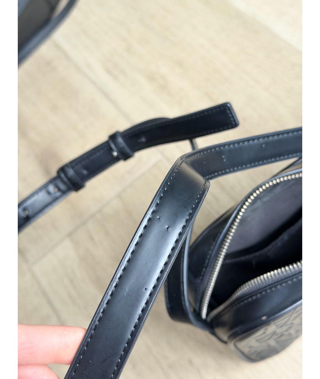 ARMANI EXCHANGE Черная сумка через плечо из искусственной кожи, фото 5