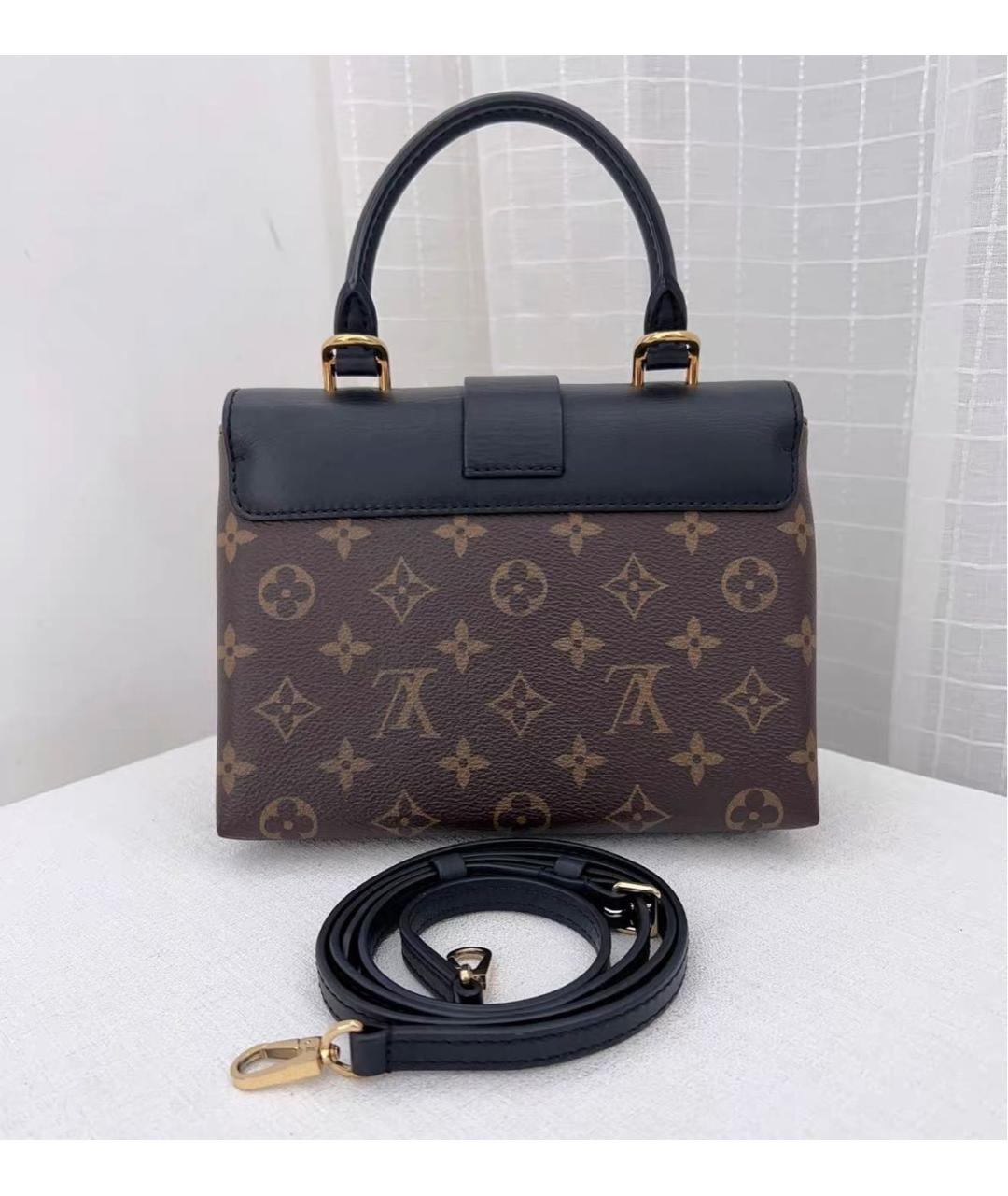 LOUIS VUITTON Черная кожаная сумка через плечо, фото 2