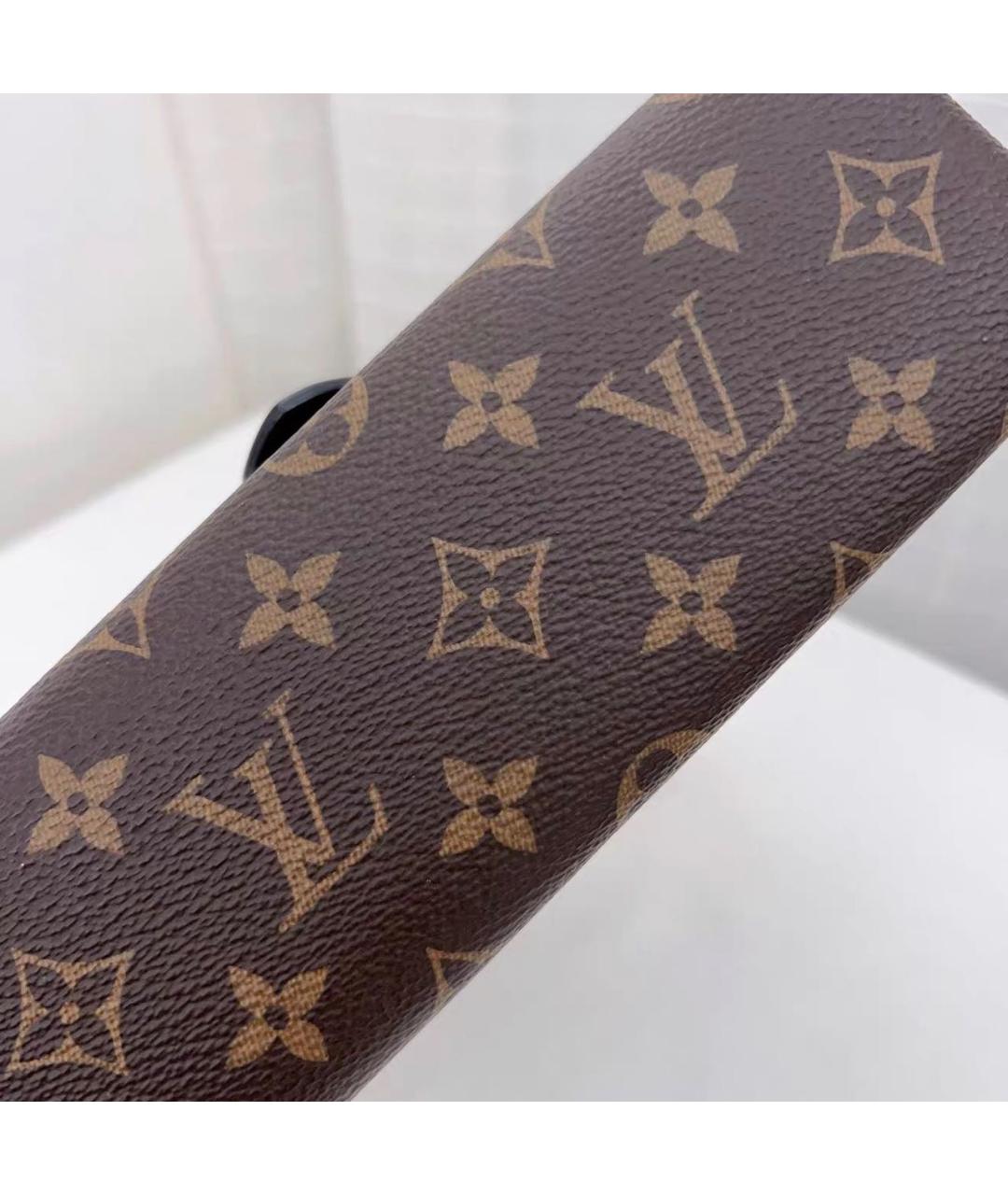 LOUIS VUITTON Черная кожаная сумка через плечо, фото 3