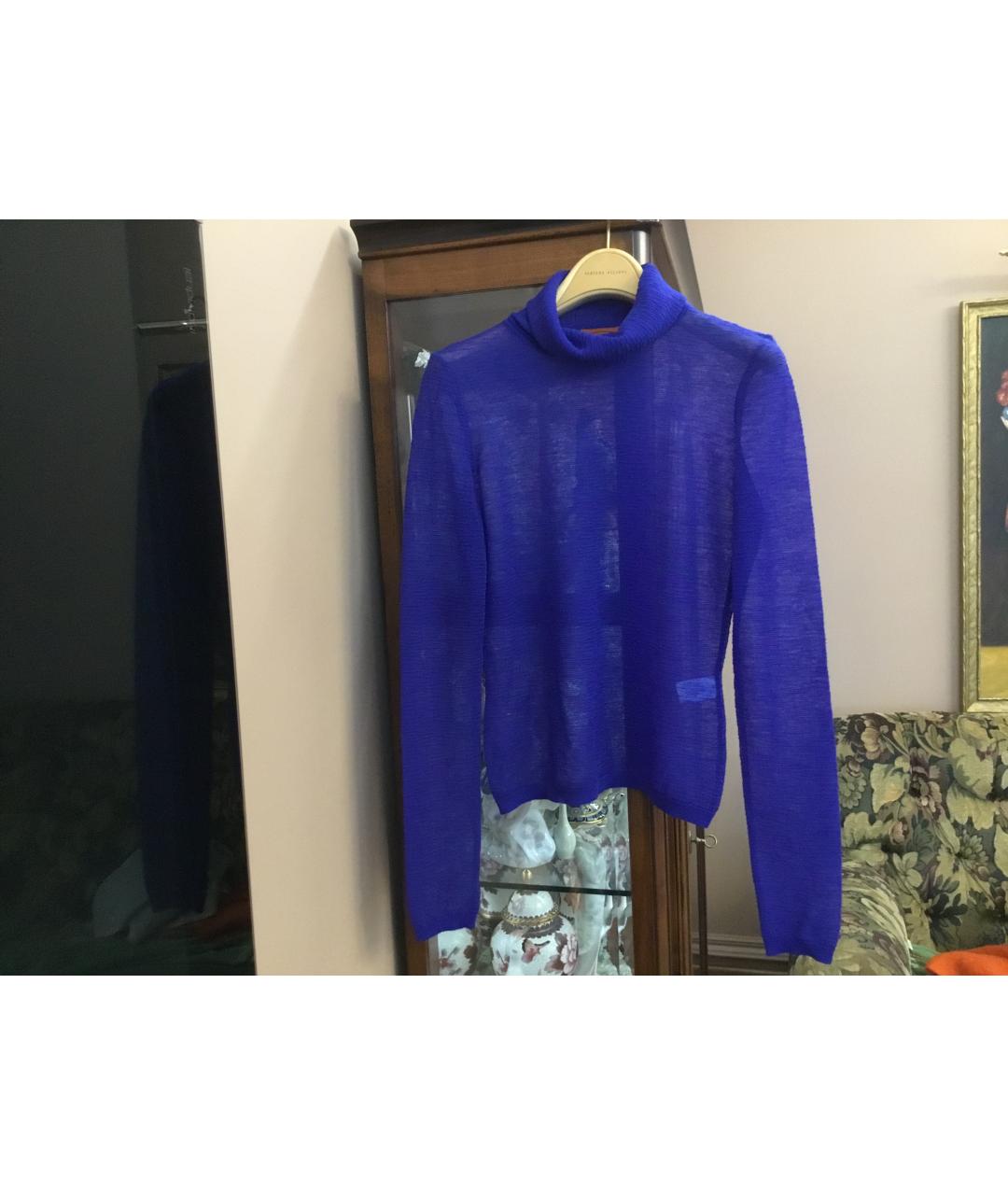 MISSONI Синяя шерстяная водолазка, фото 10