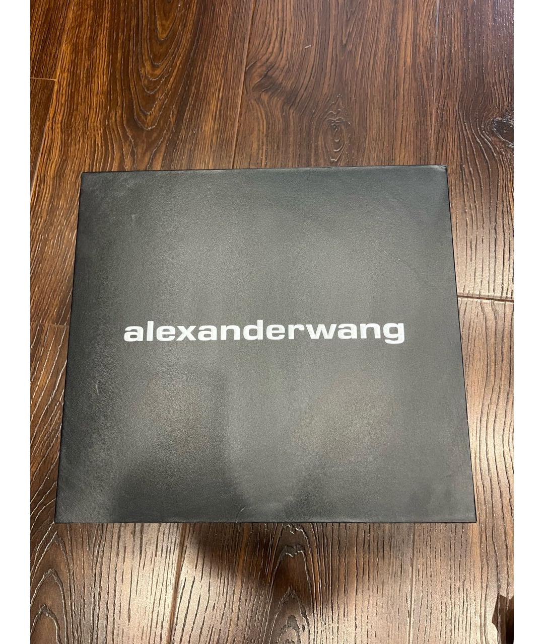 ALEXANDER WANG Черные текстильные ботильоны, фото 5
