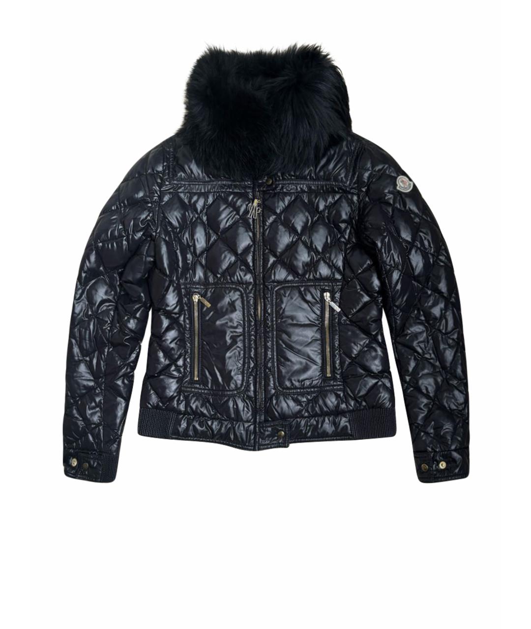 MONCLER Черная нейлоновая куртка, фото 1