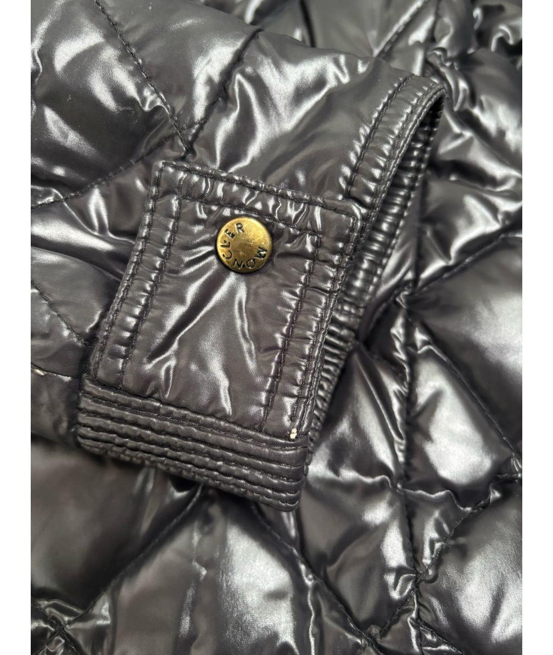 MONCLER Черная нейлоновая куртка, фото 4
