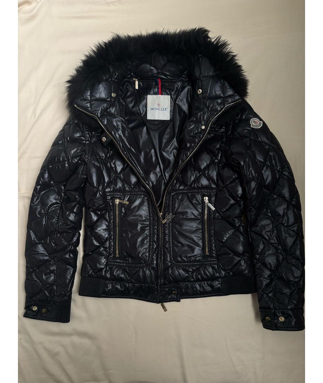 MONCLER Черная нейлоновая куртка, фото 3