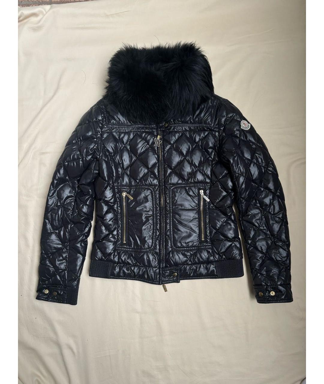 MONCLER Черная нейлоновая куртка, фото 7