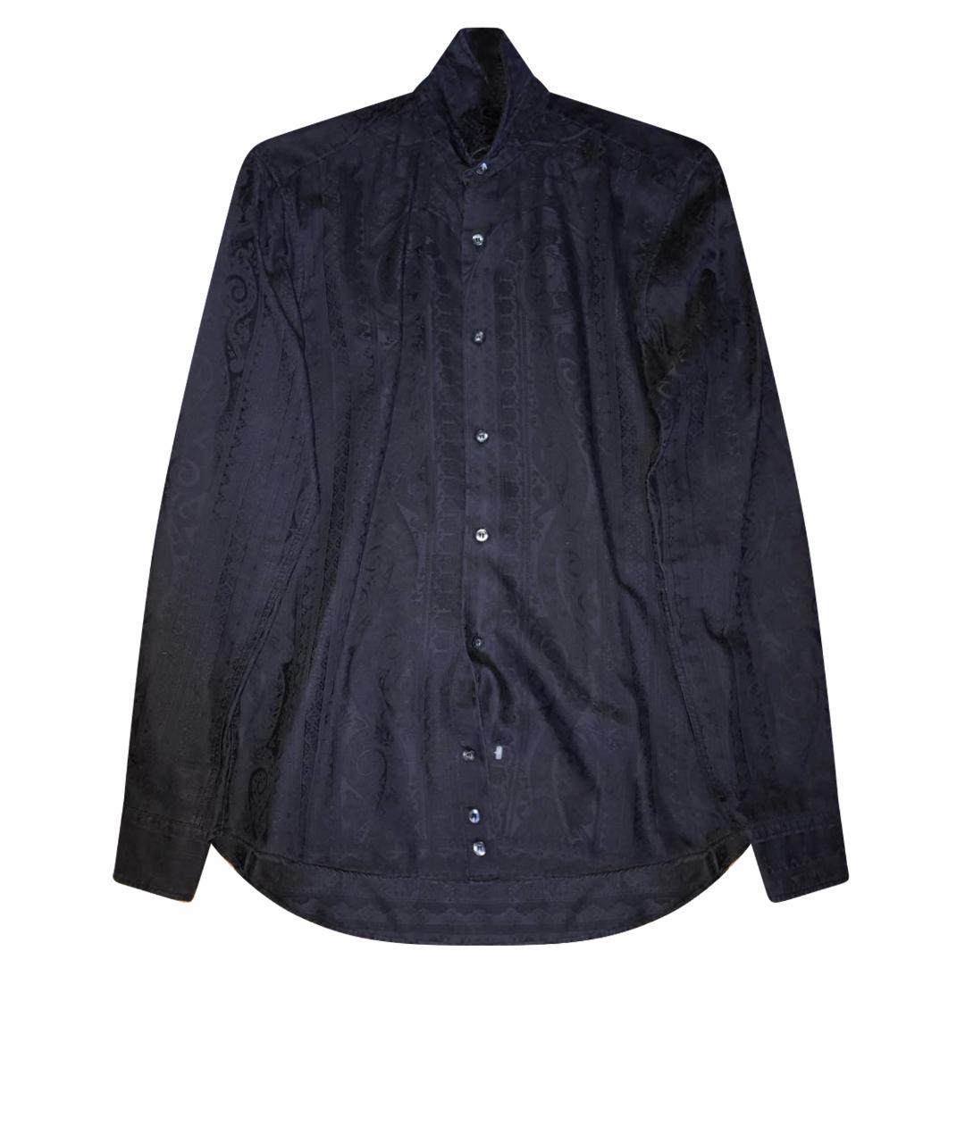 ETRO Черная хлопковая классическая рубашка, фото 1