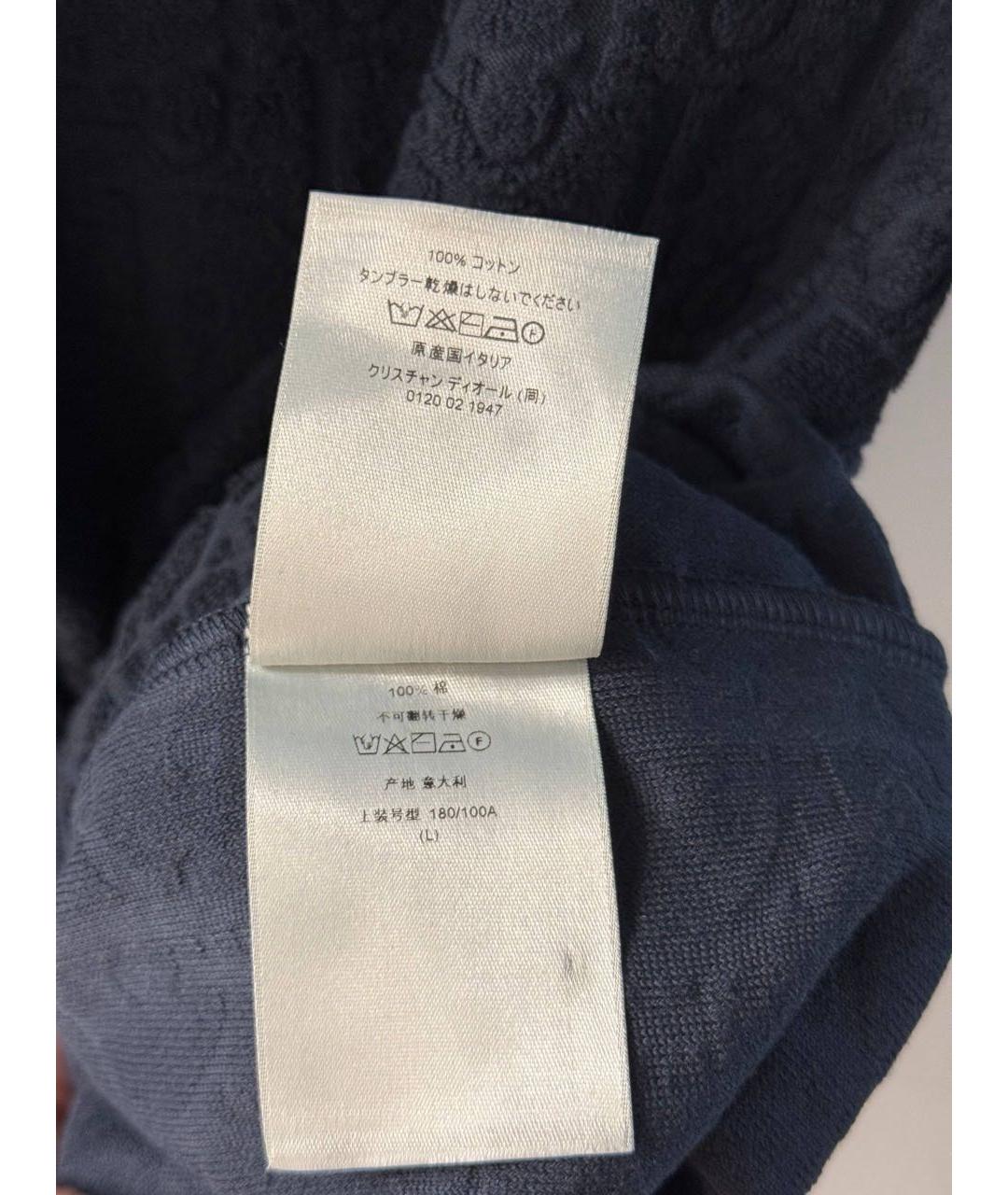 CHRISTIAN DIOR Темно-синяя футболка, фото 6