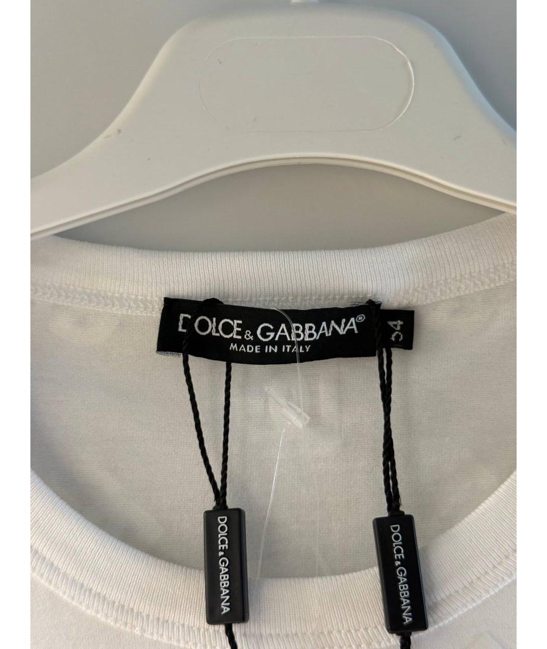 DOLCE&GABBANA Белая футболка, фото 4
