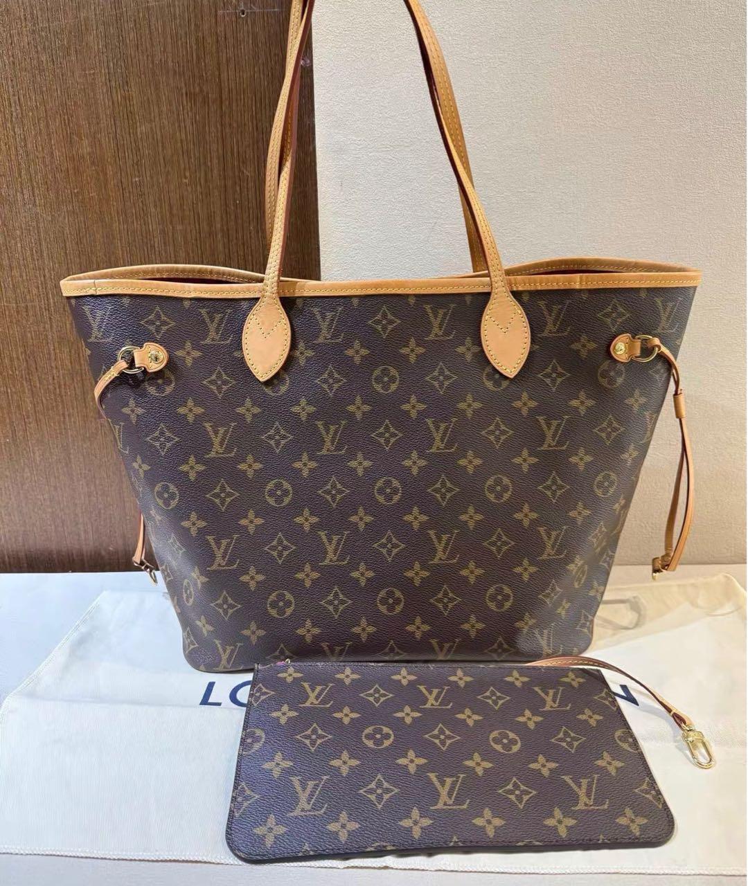 LOUIS VUITTON Коричневая кожаная сумка тоут, фото 2