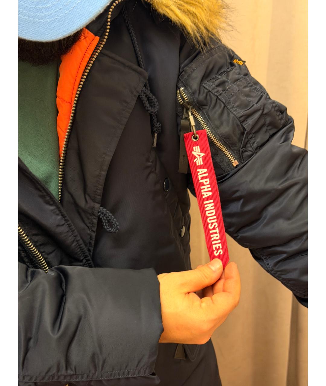 ALPHA INDUSTRIES Темно-синяя куртка, фото 5