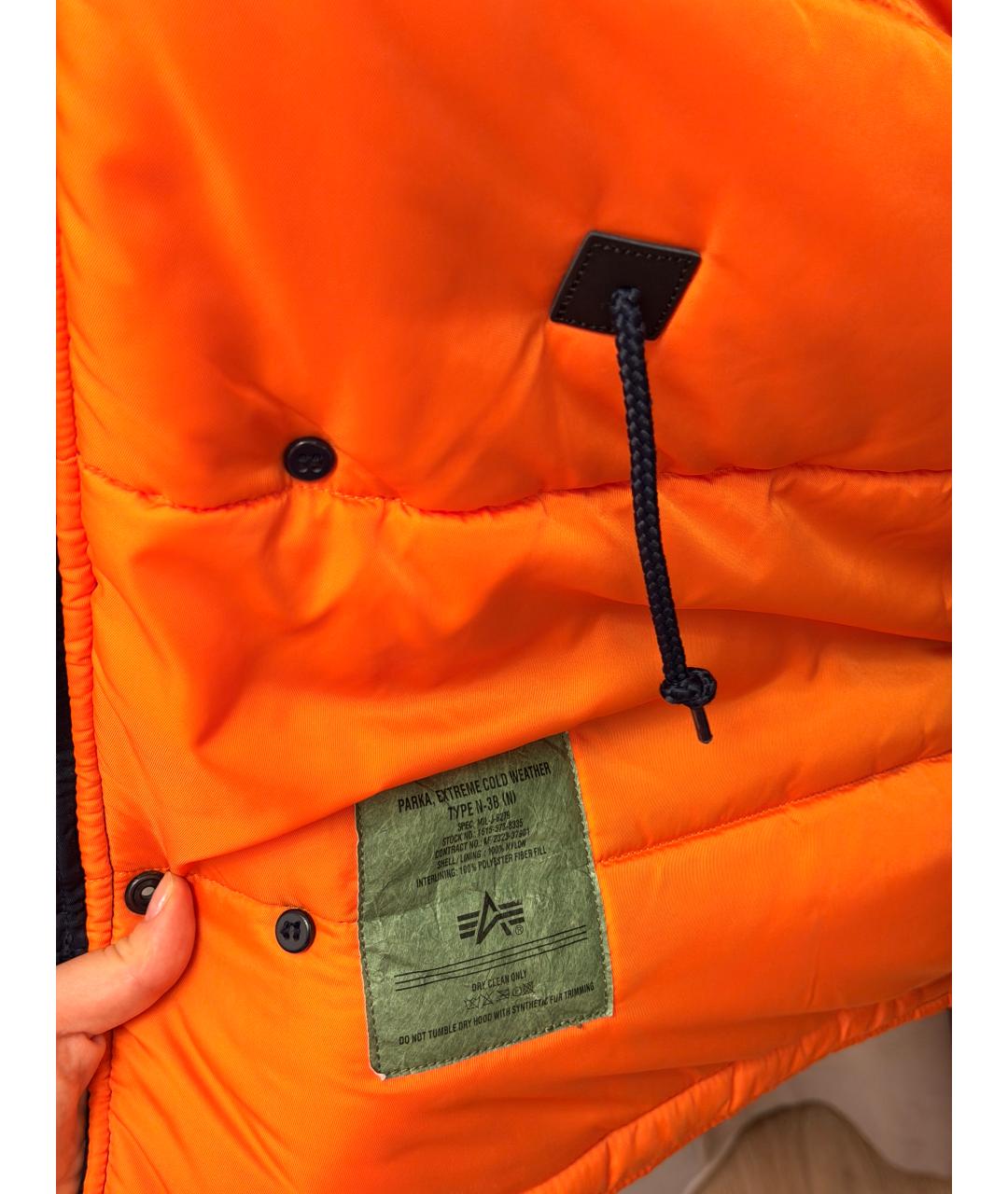ALPHA INDUSTRIES Темно-синяя куртка, фото 4