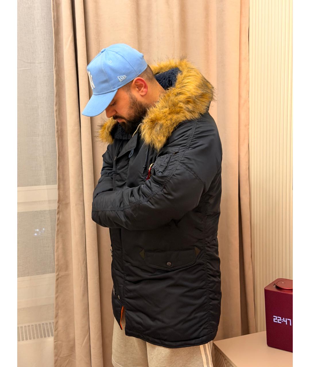 ALPHA INDUSTRIES Темно-синяя куртка, фото 6