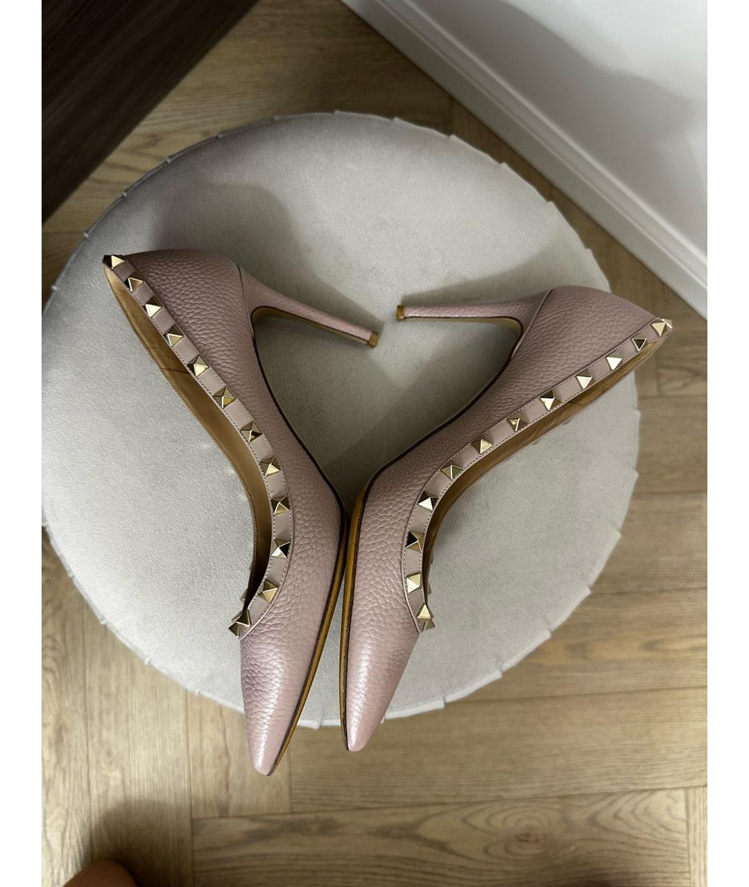 VALENTINO Розовые кожаные туфли, фото 5