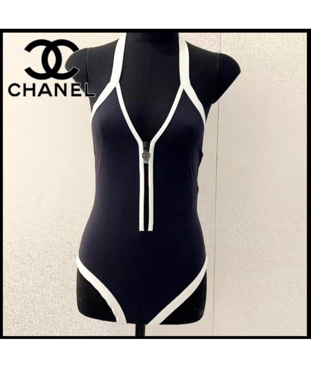 CHANEL Черный купальник, фото 9