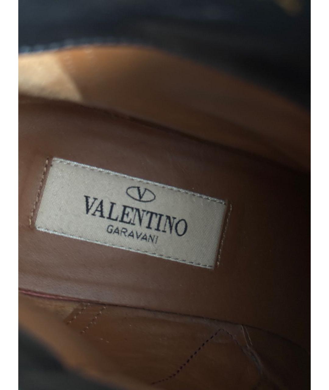 VALENTINO Черные кожаные ботильоны, фото 6