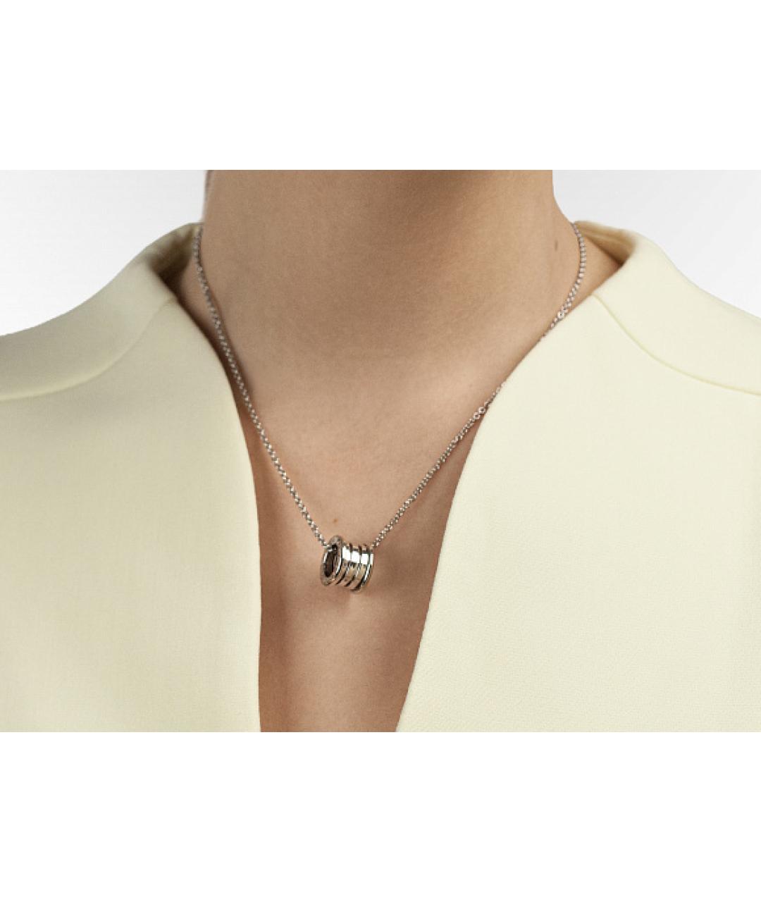 BVLGARI Серебряная подвеска из белого золота, фото 5