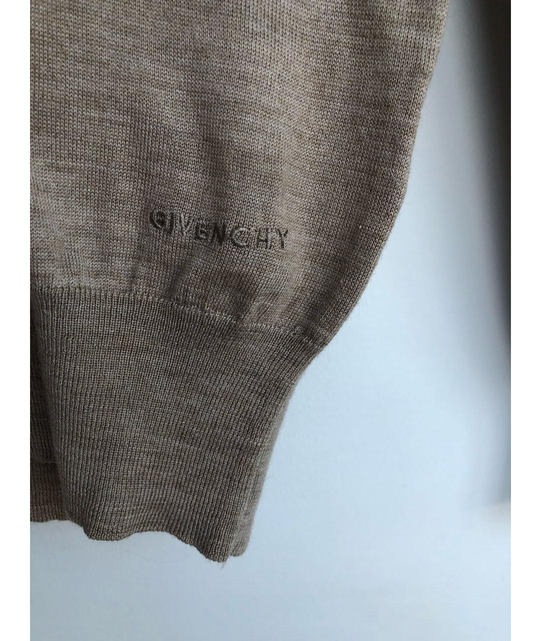 GIVENCHY Бежевый шерстяной джемпер / свитер, фото 5