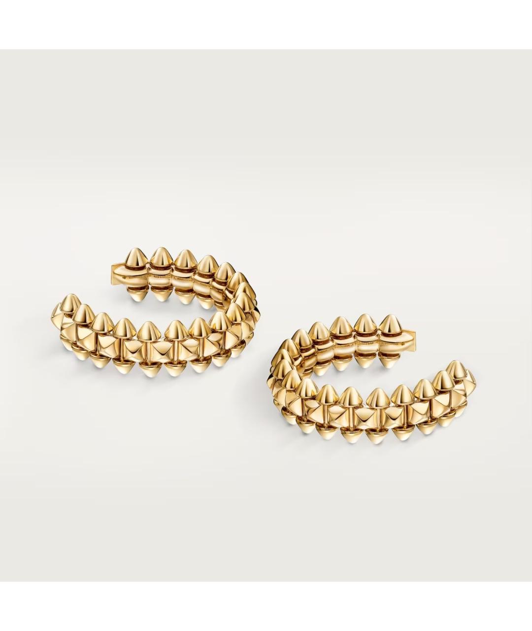 CARTIER Золотые серьги из желтого золота, фото 2