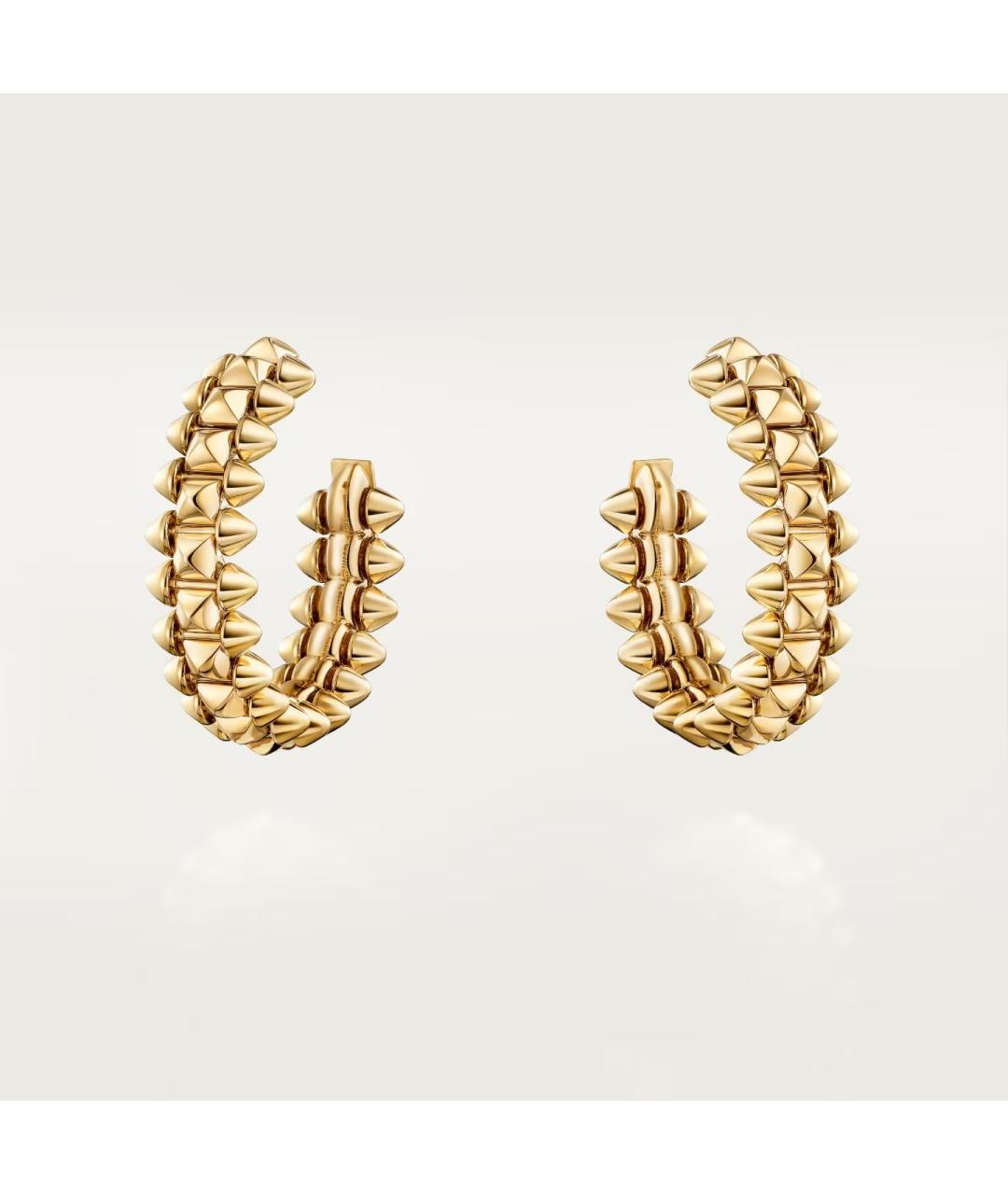 CARTIER Золотые серьги из желтого золота, фото 5