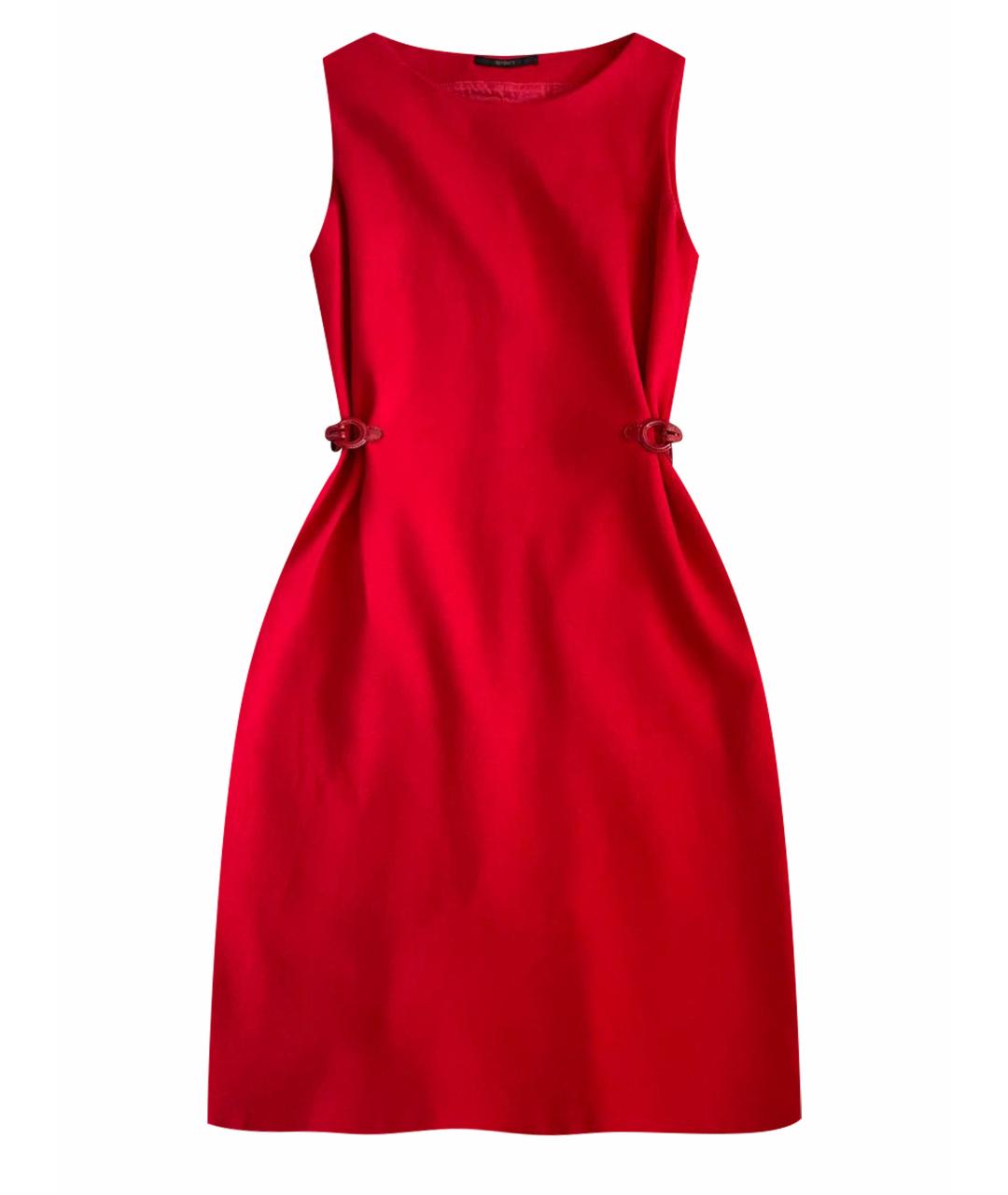 SEVENTY Красное шерстяное повседневное платье, фото 1