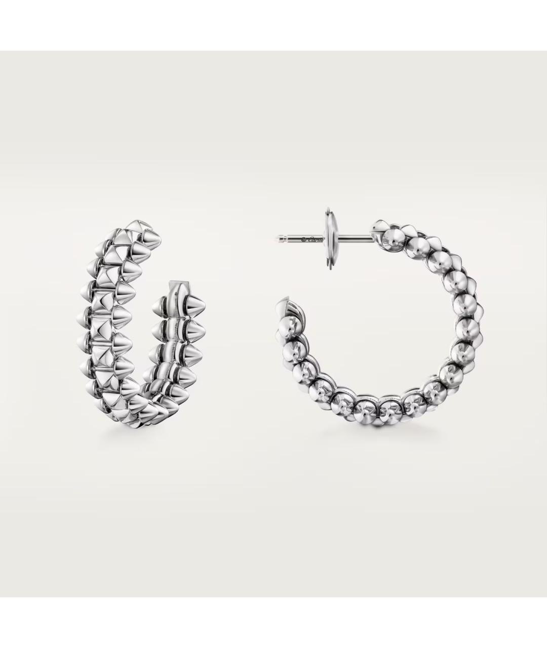 CARTIER Серебряные серьги из белого золота, фото 5