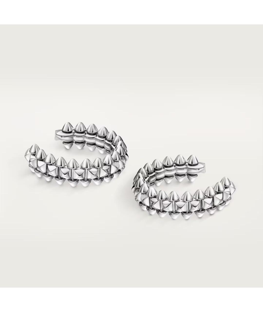 CARTIER Серебряные серьги из белого золота, фото 2