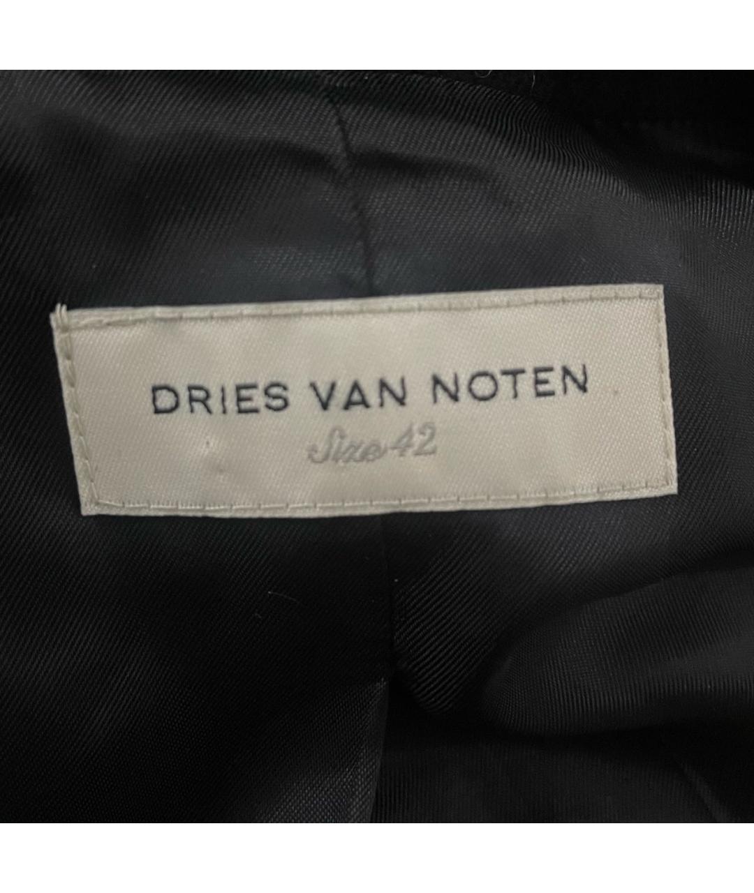 DRIES VAN NOTEN Черный шерстяной жакет/пиджак, фото 4