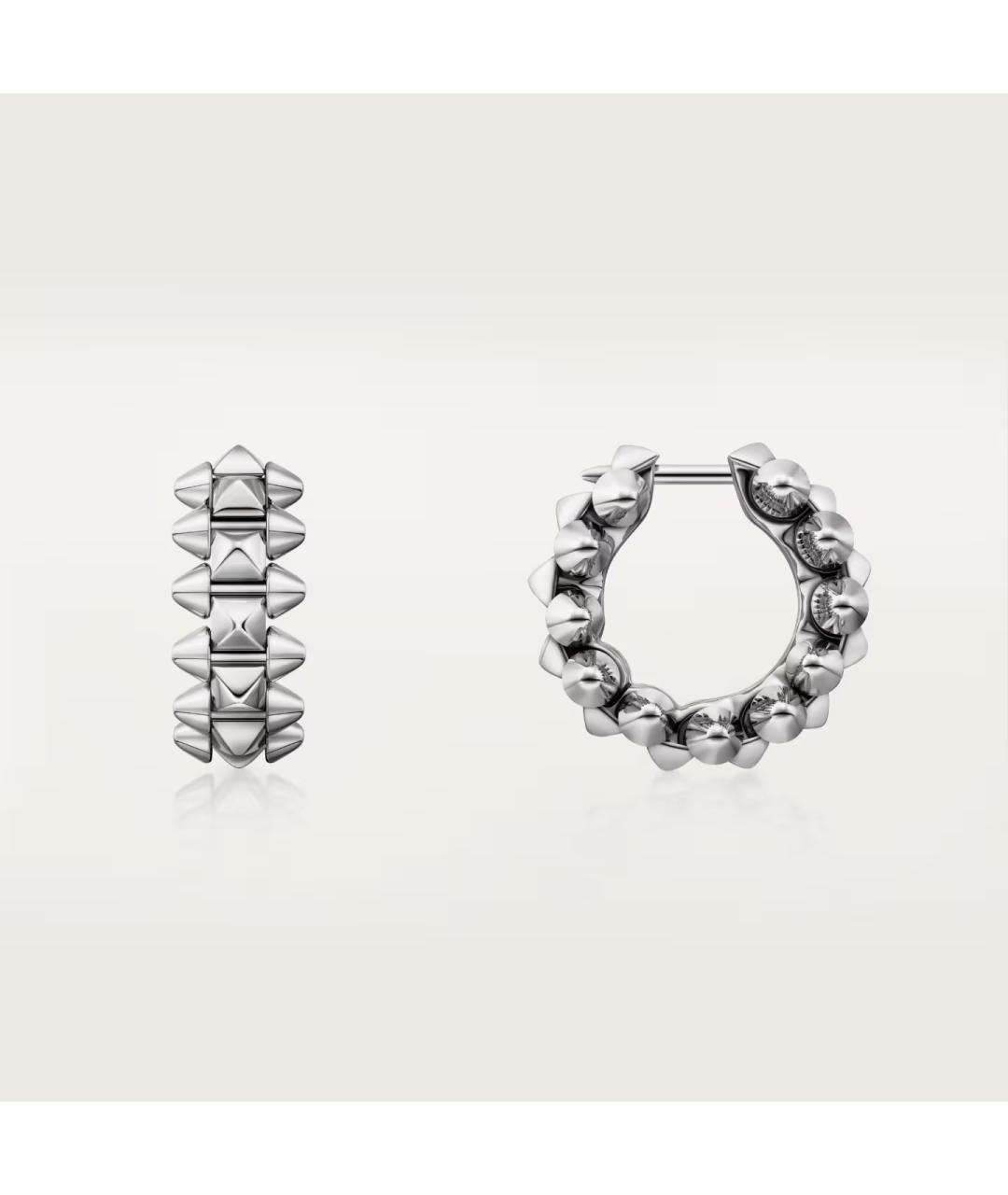 CARTIER Серебряные серьги из белого золота, фото 2