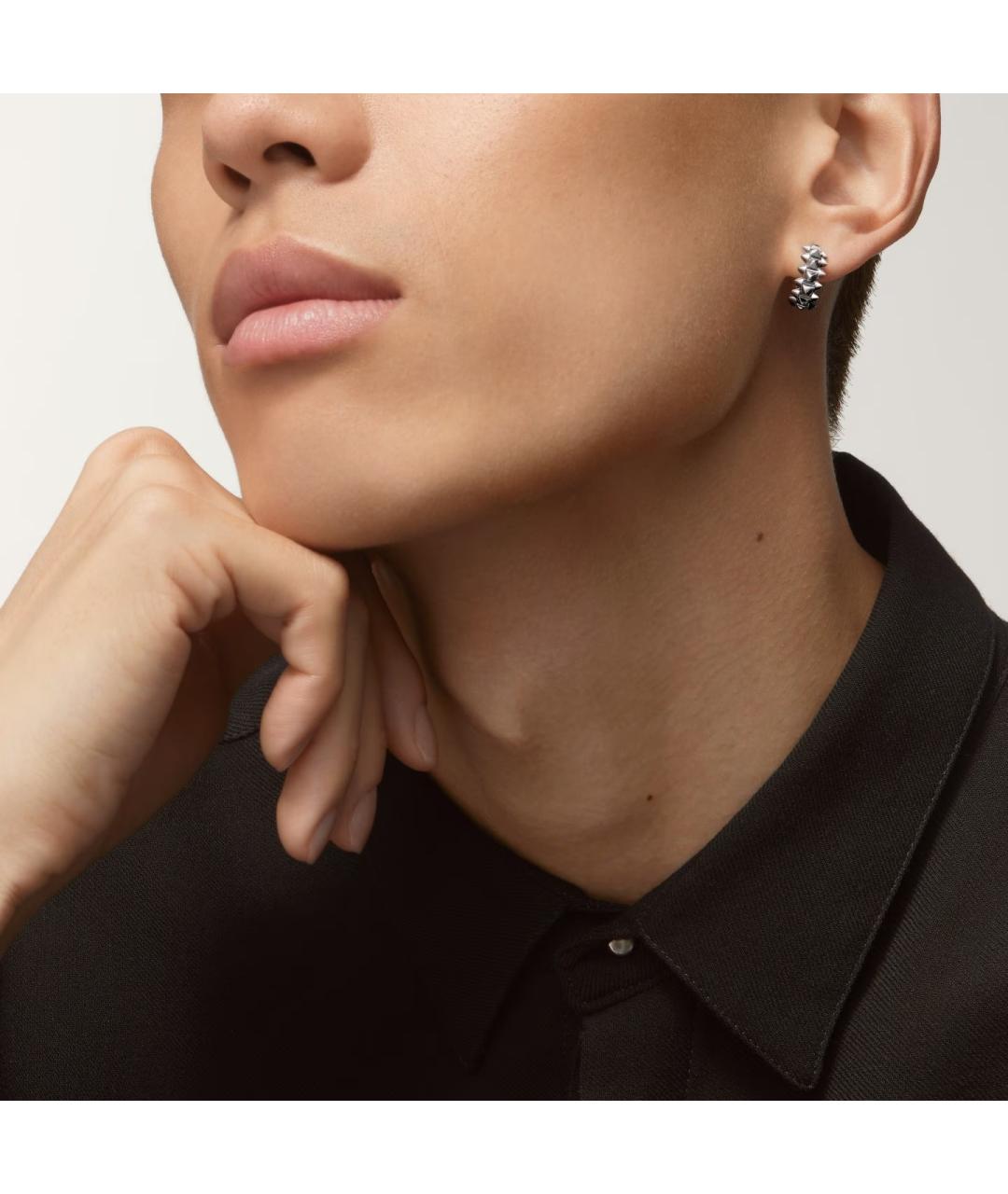 CARTIER Серебряные серьги из белого золота, фото 3