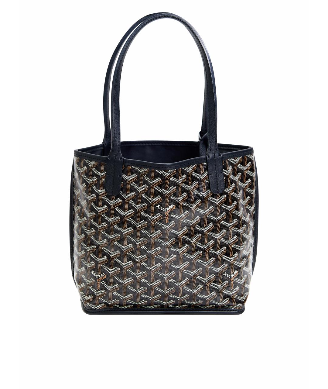 GOYARD Синяя сумка с короткими ручками из канвы, фото 1