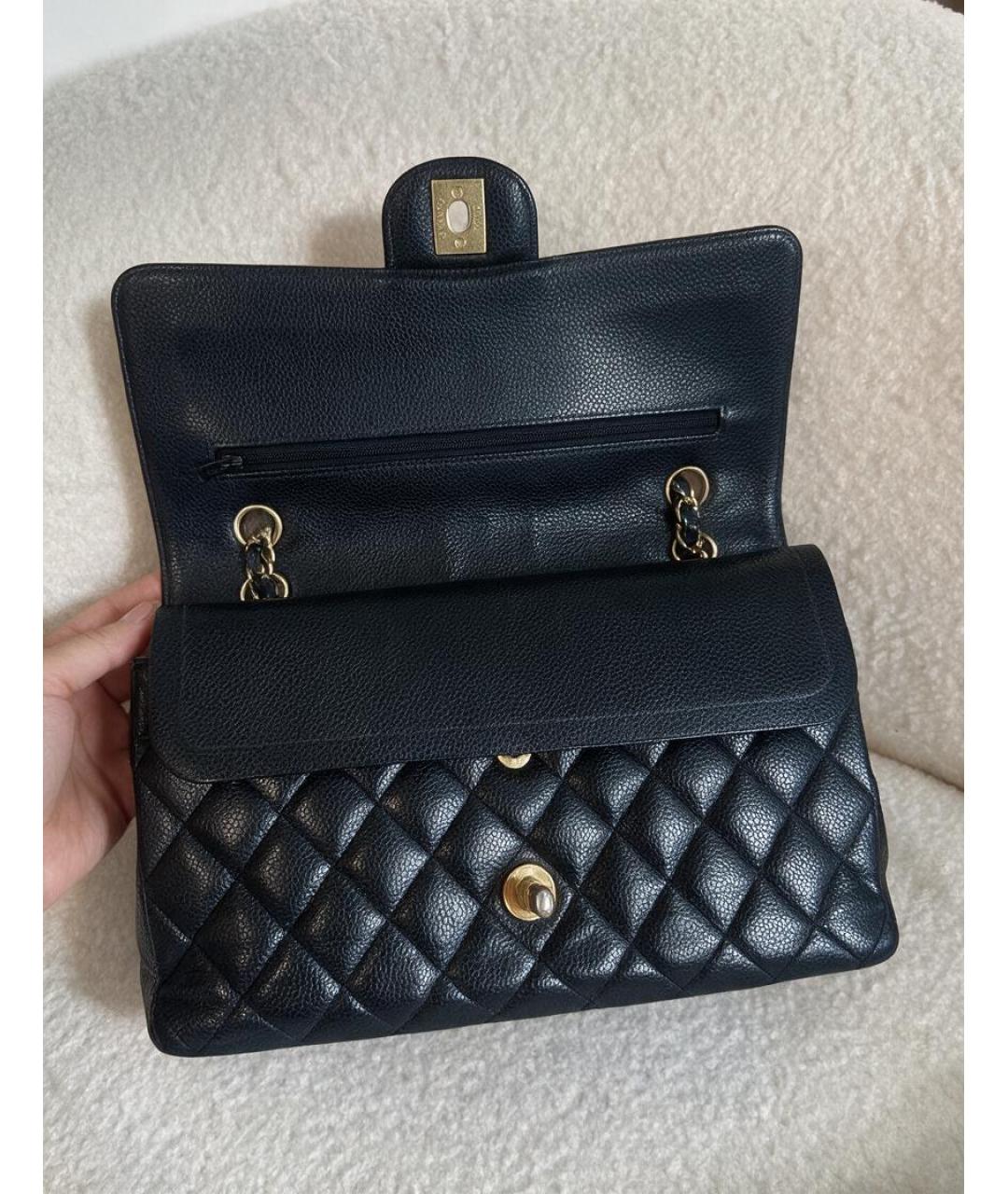 CHANEL Черная кожаная сумка через плечо, фото 4
