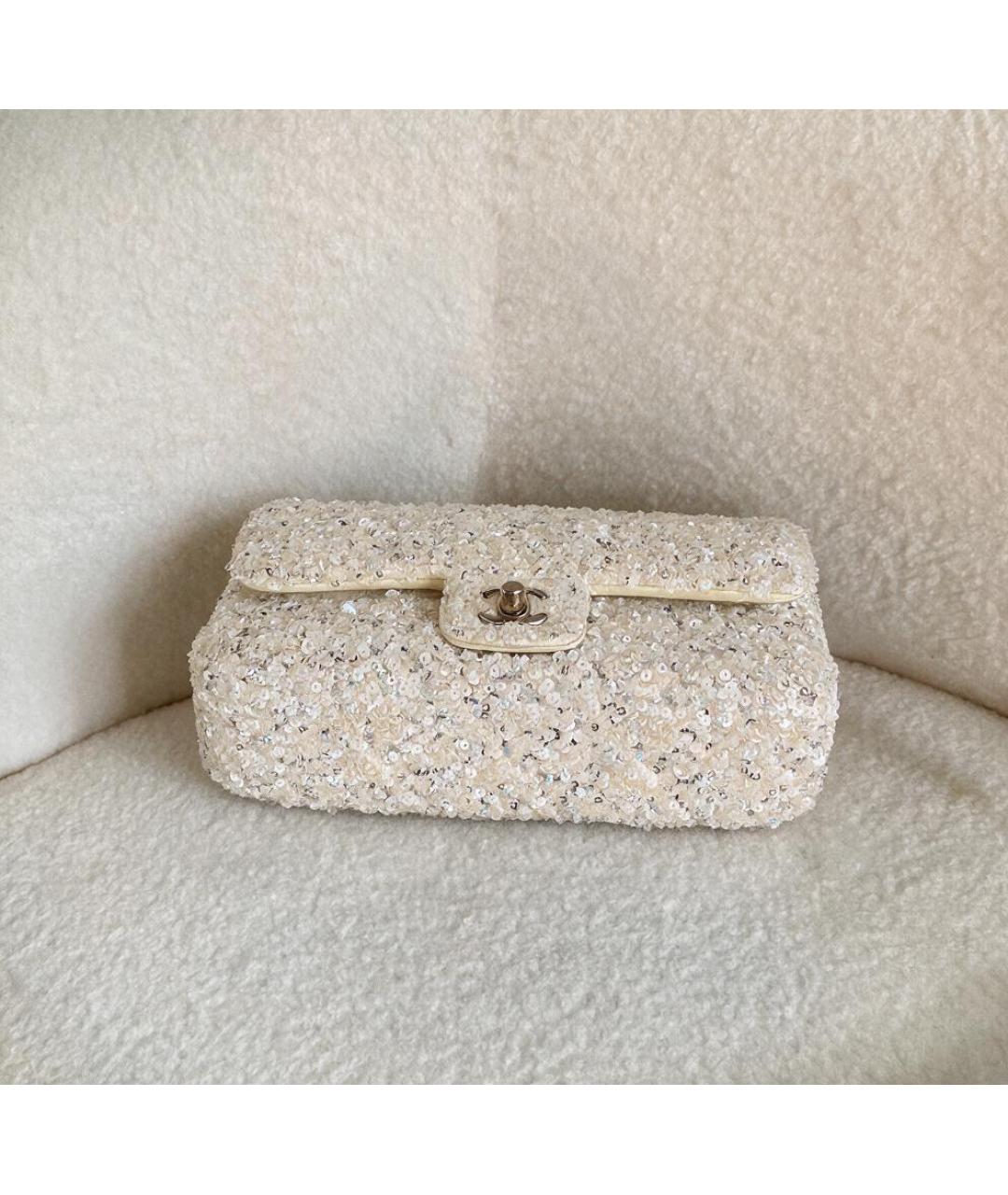 CHANEL Бежевая сумка через плечо, фото 3