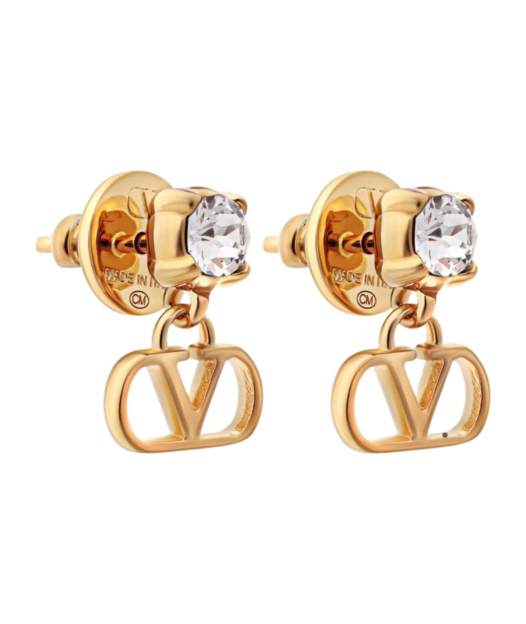 VALENTINO Золотые латунные серьги, фото 1