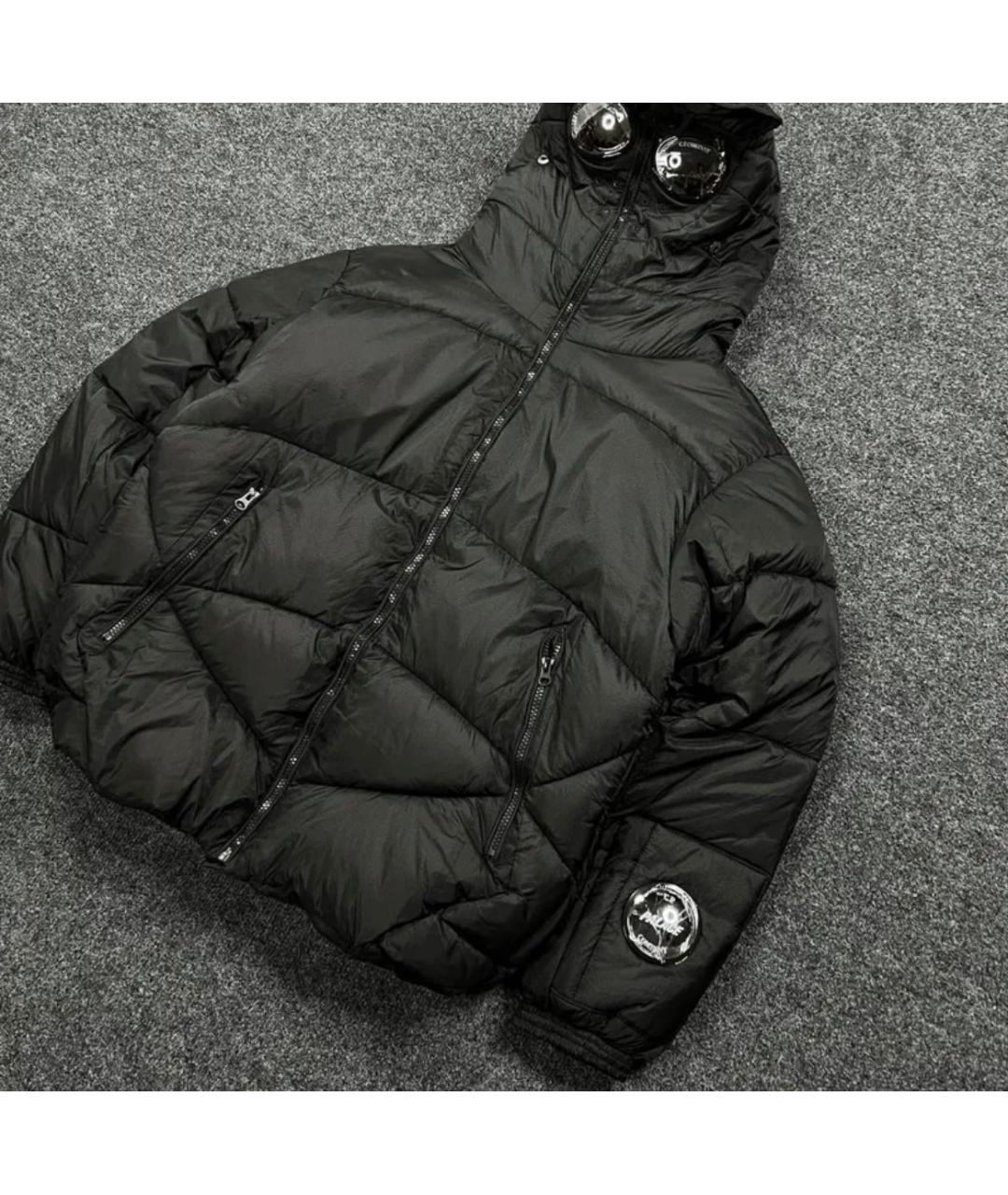 CP COMPANY Черный нейлоновый пуховик, фото 4
