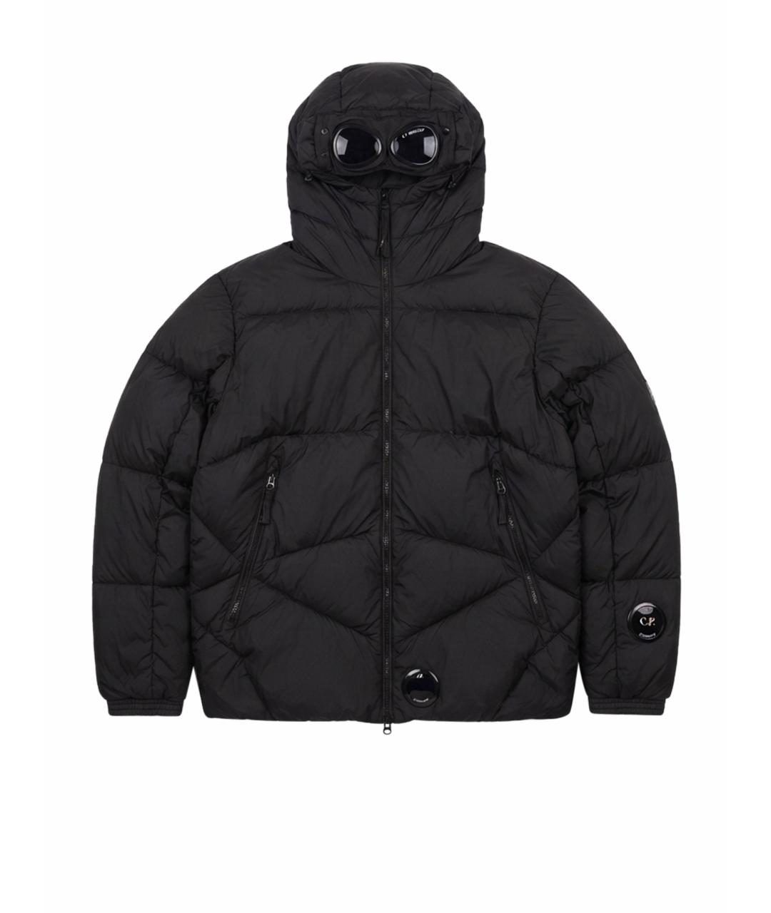 CP COMPANY Черный нейлоновый пуховик, фото 1