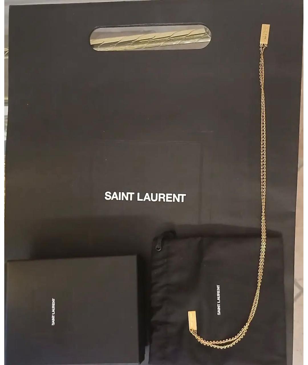 SAINT LAURENT Золотая цепочка, фото 2