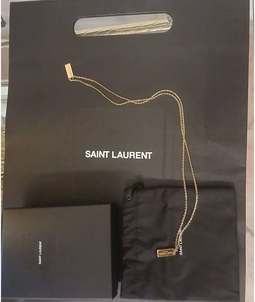 SAINT LAURENT Золотая цепочка, фото 4